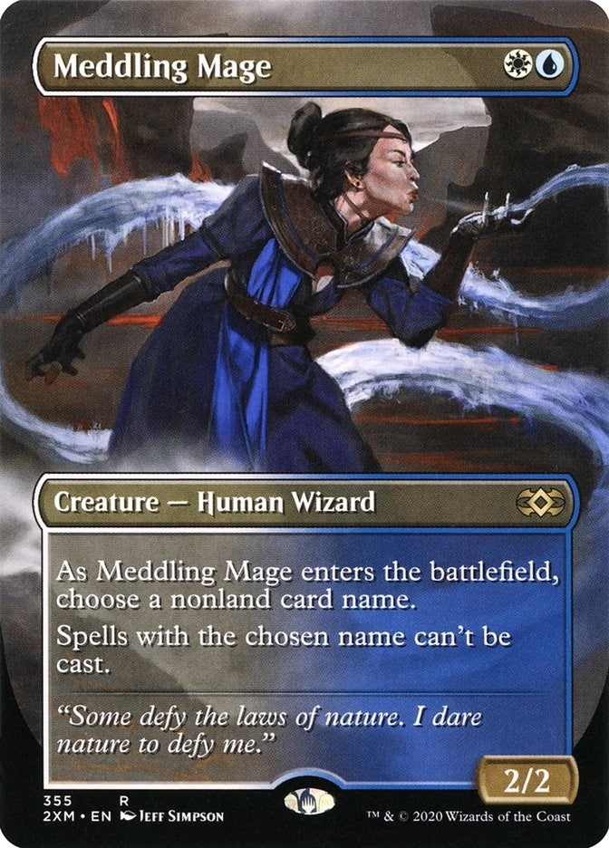 Meddling Mage Borderless (355) [2XM]