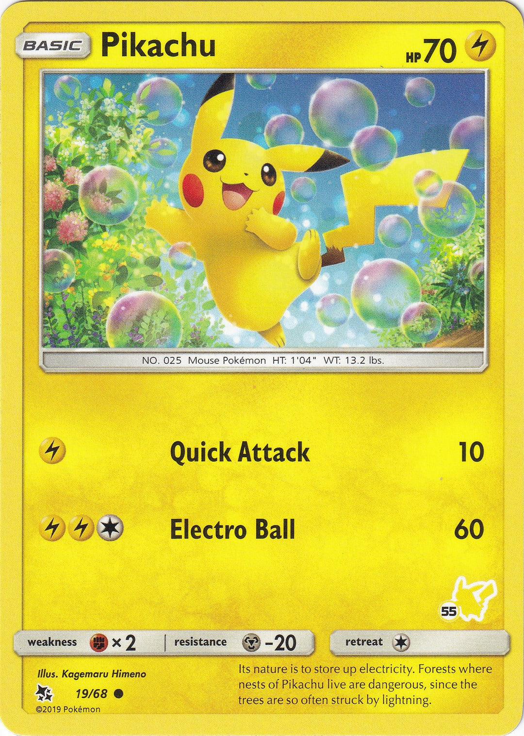 Pikachu 19 68 55 Pikachu Stamped (019/068) [BTA]