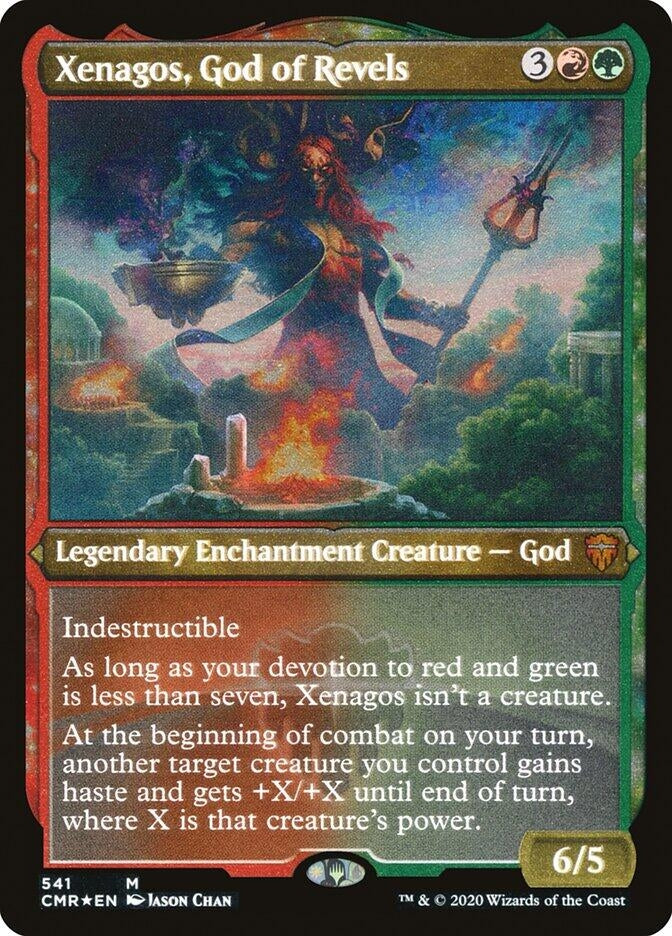 Xenagos God of Revels Foil Etched (541) [CMR]