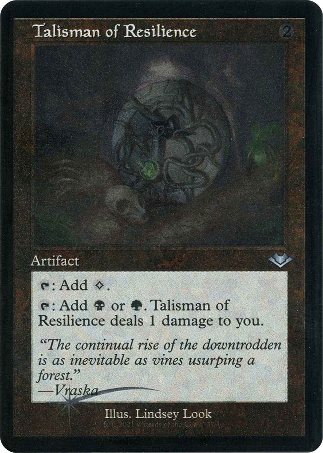 Talisman of Resilience Retro Frame Foil Etched (37) [MH1]