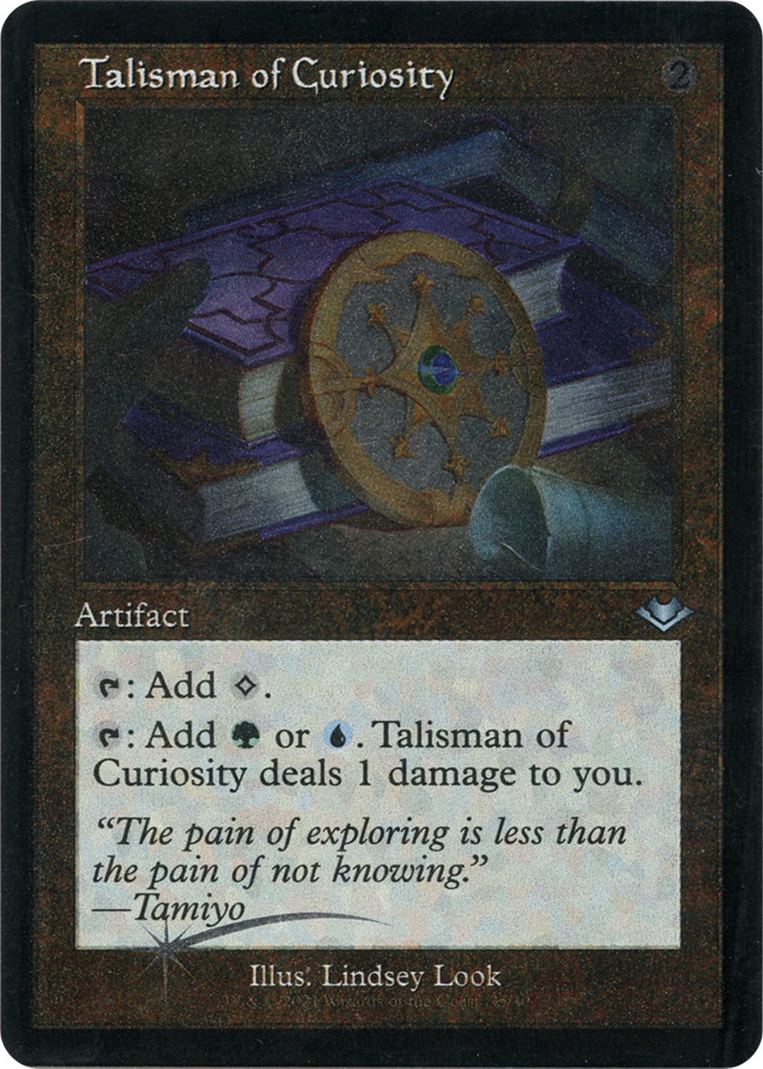 Talisman of Curiosity Retro Frame Foil Etched (35) [MH1]