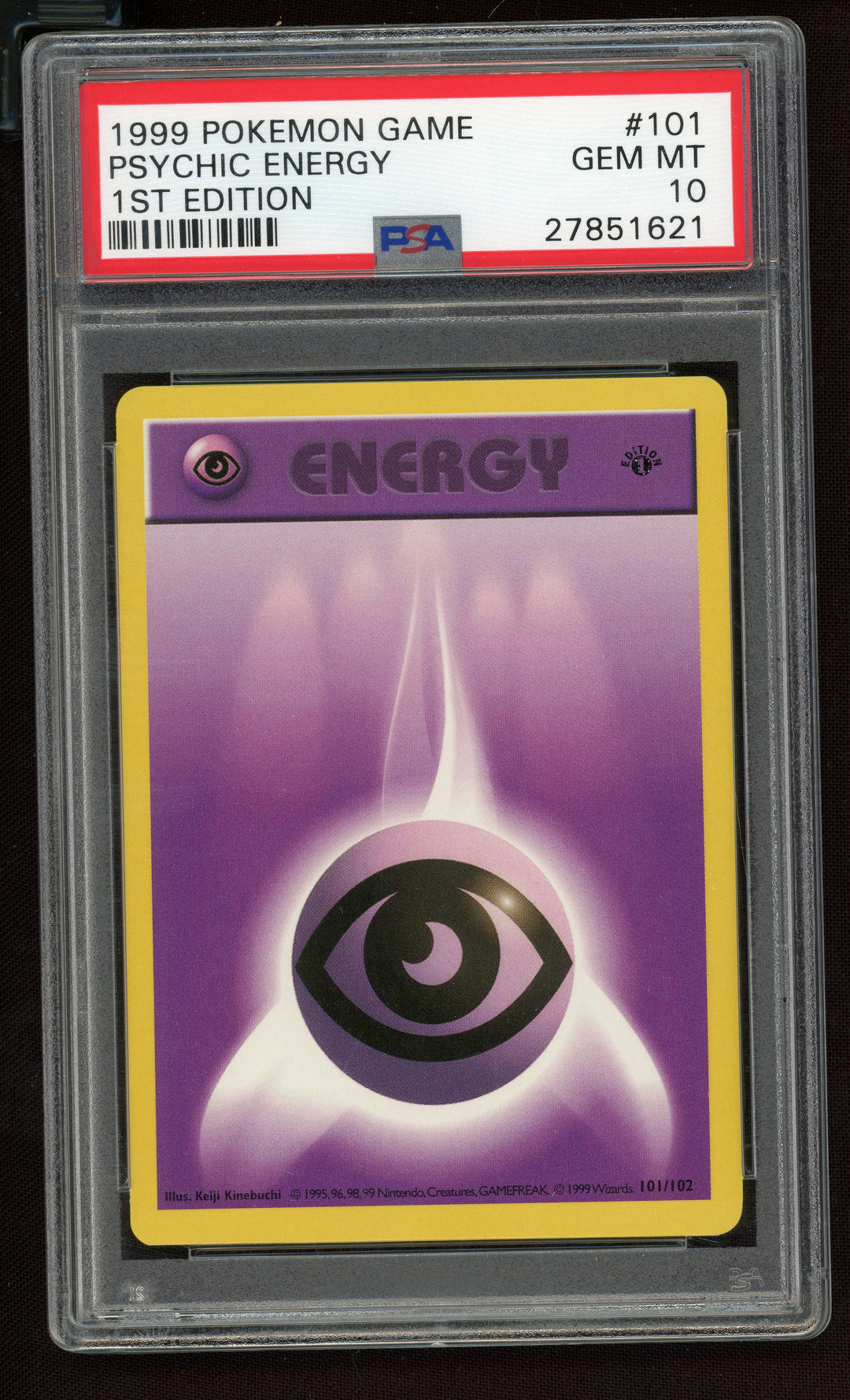 Psychic Energy PSA 10 (Shadowless 1st Edition)