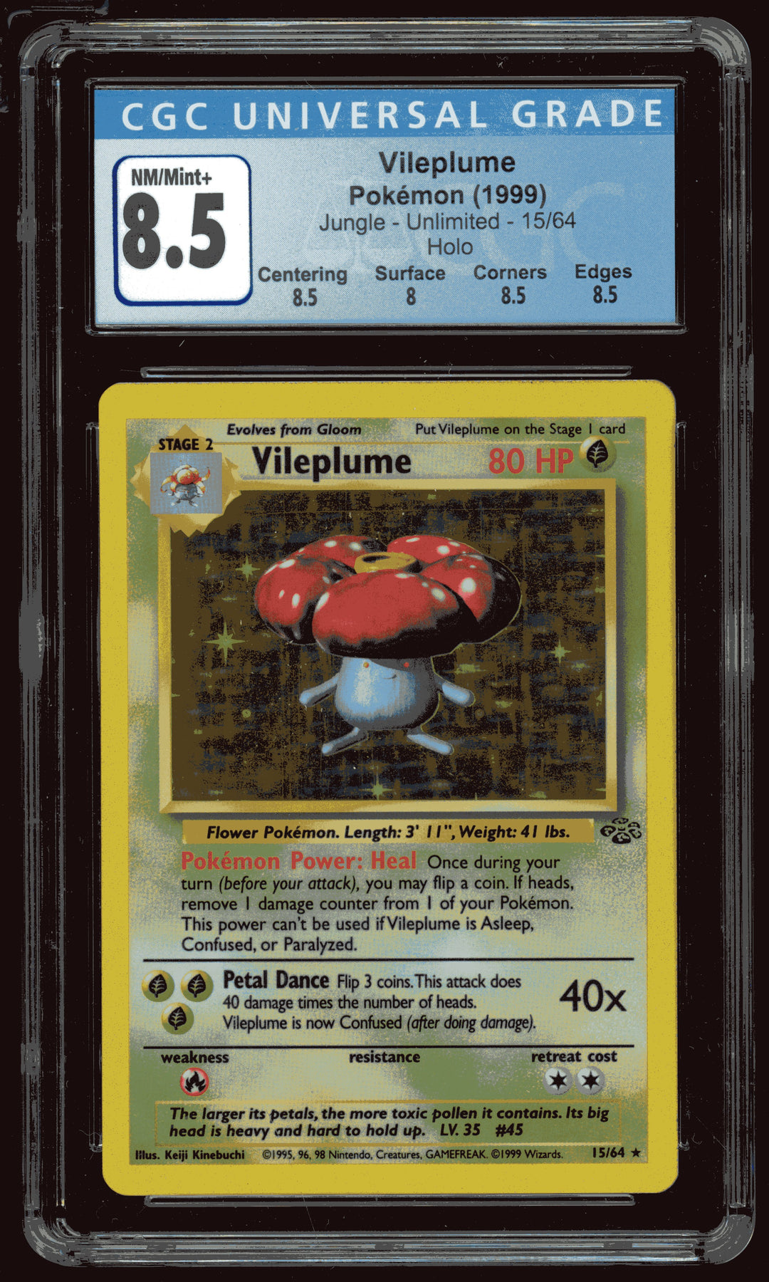 Vileplume CGC 8.5 (Holo Jungle)