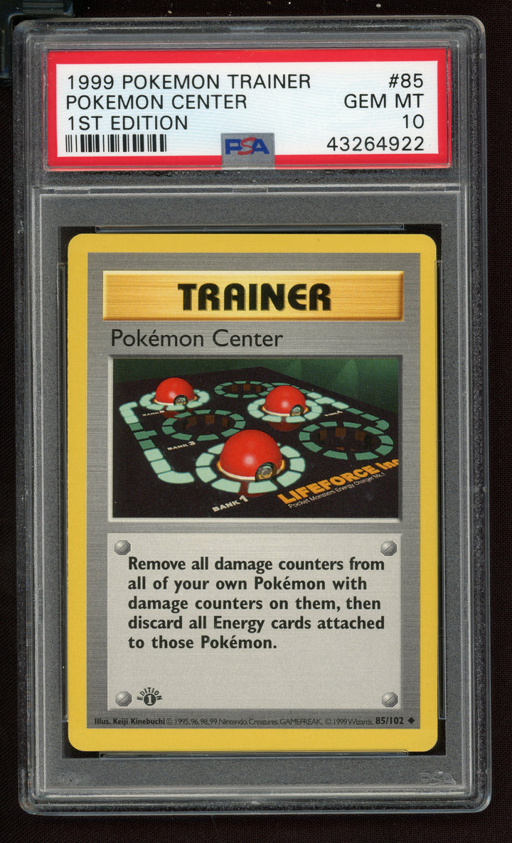 Pokemon Center PSA 10 (Shadowless 1st Edition)