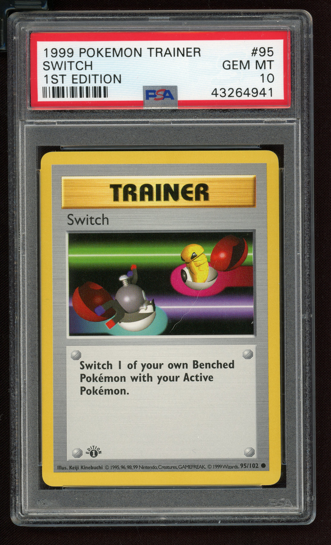 Switch PSA 10 (Shadowless 1st Edition)