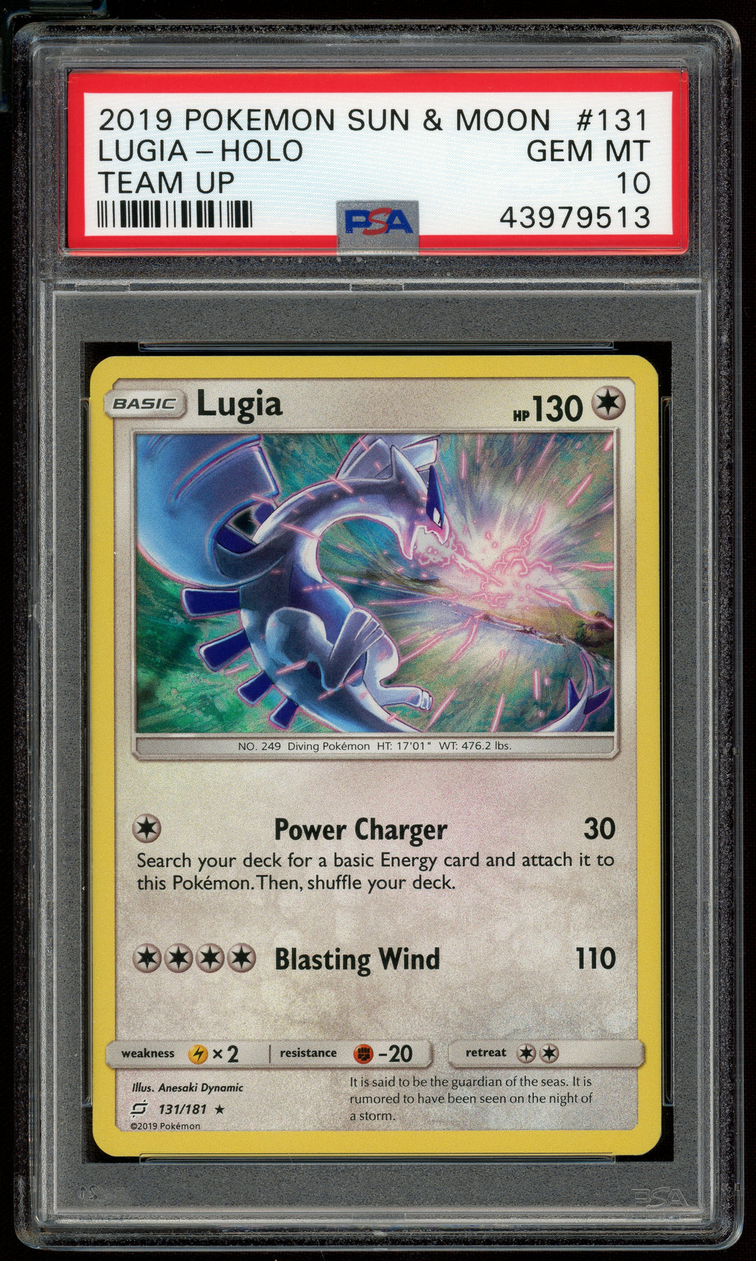 Lugia PSA 10 (Team Up)