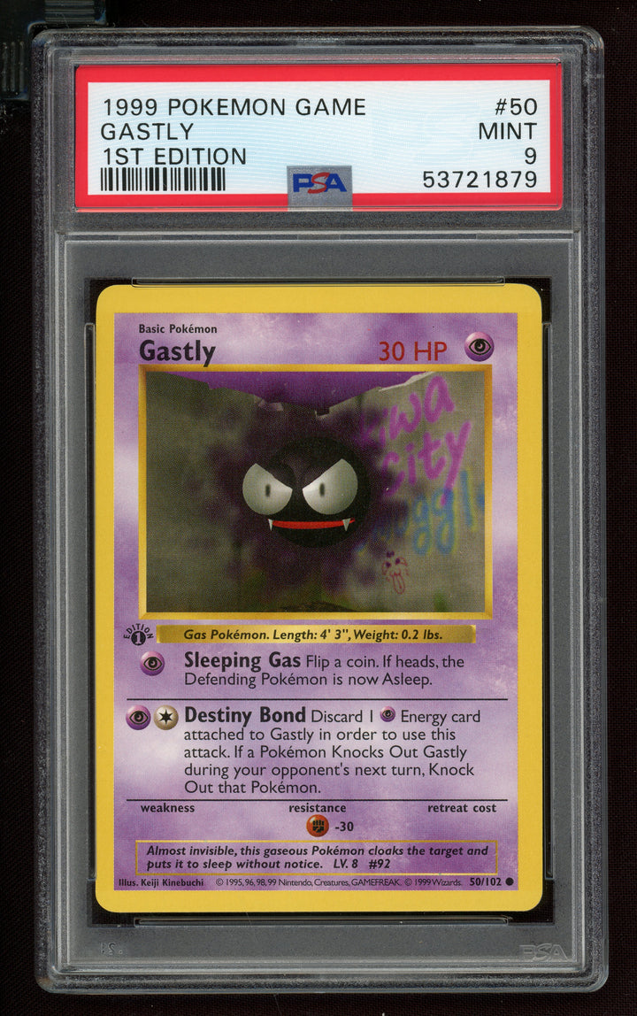 Gastly PSA 9 (Shadowless 1st Edition)