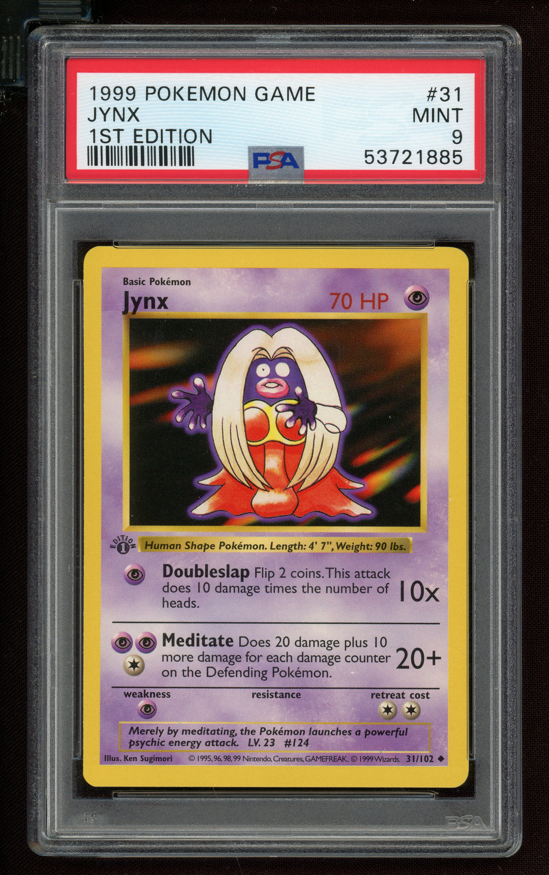 Jynx PSA 9 (Shadowless 1st Edition)