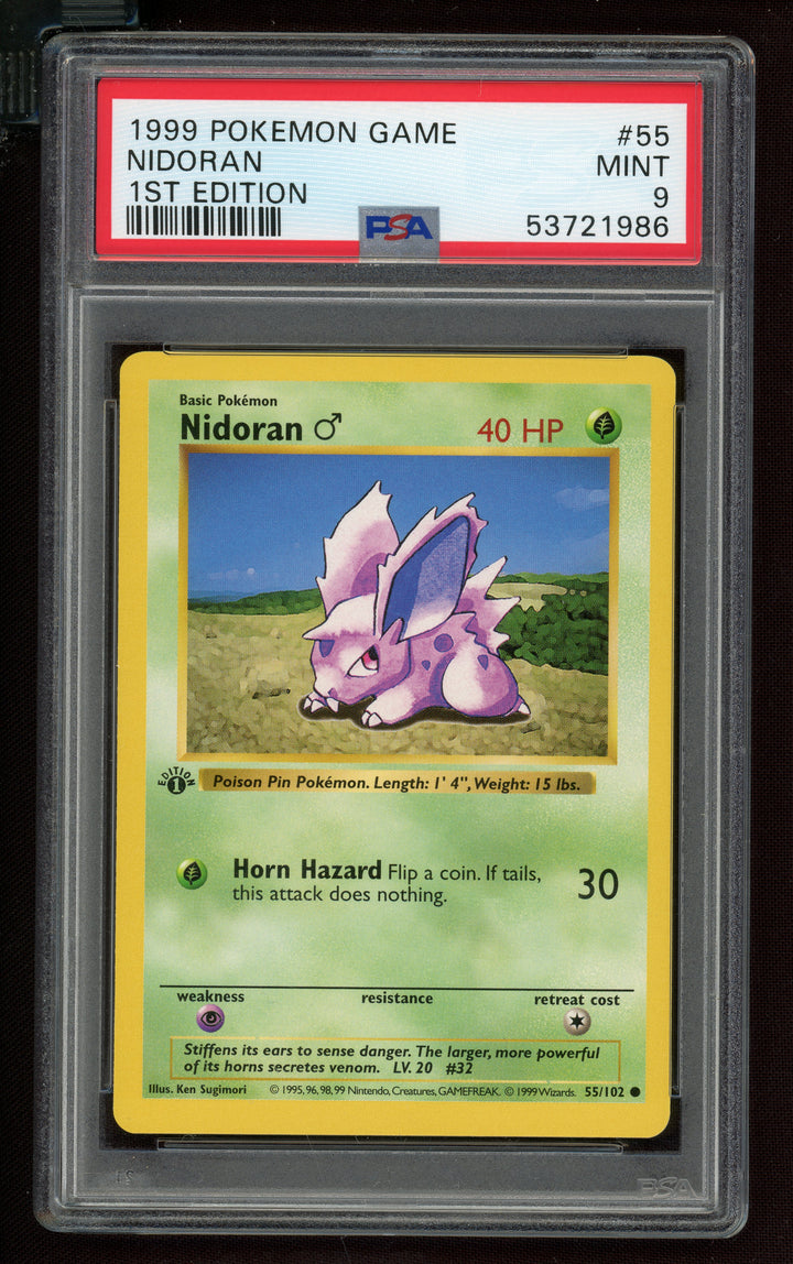 Nidoran PSA 9 (Shadowless 1st Edition)