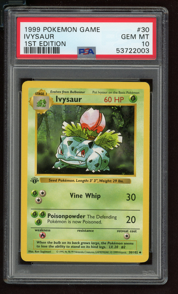 Ivysaur PSA 10 (Shadowless 1st Edition)