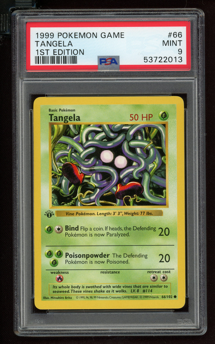 Tangela PSA 9 (Shadowless 1st Edition)