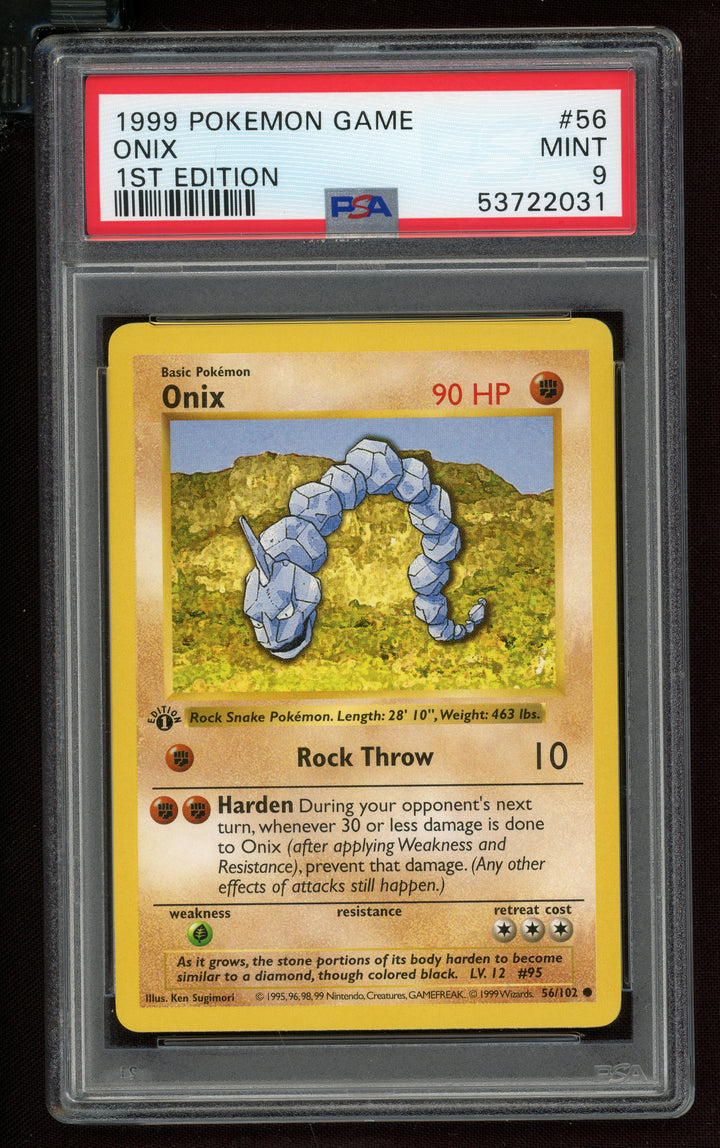 Onix PSA 9 (Shadowless 1st Edition)