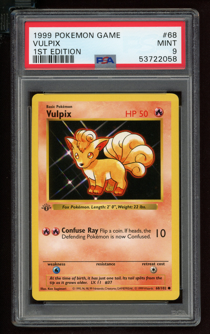 Vulpix PSA 9 (Shadowless 1st Edition)