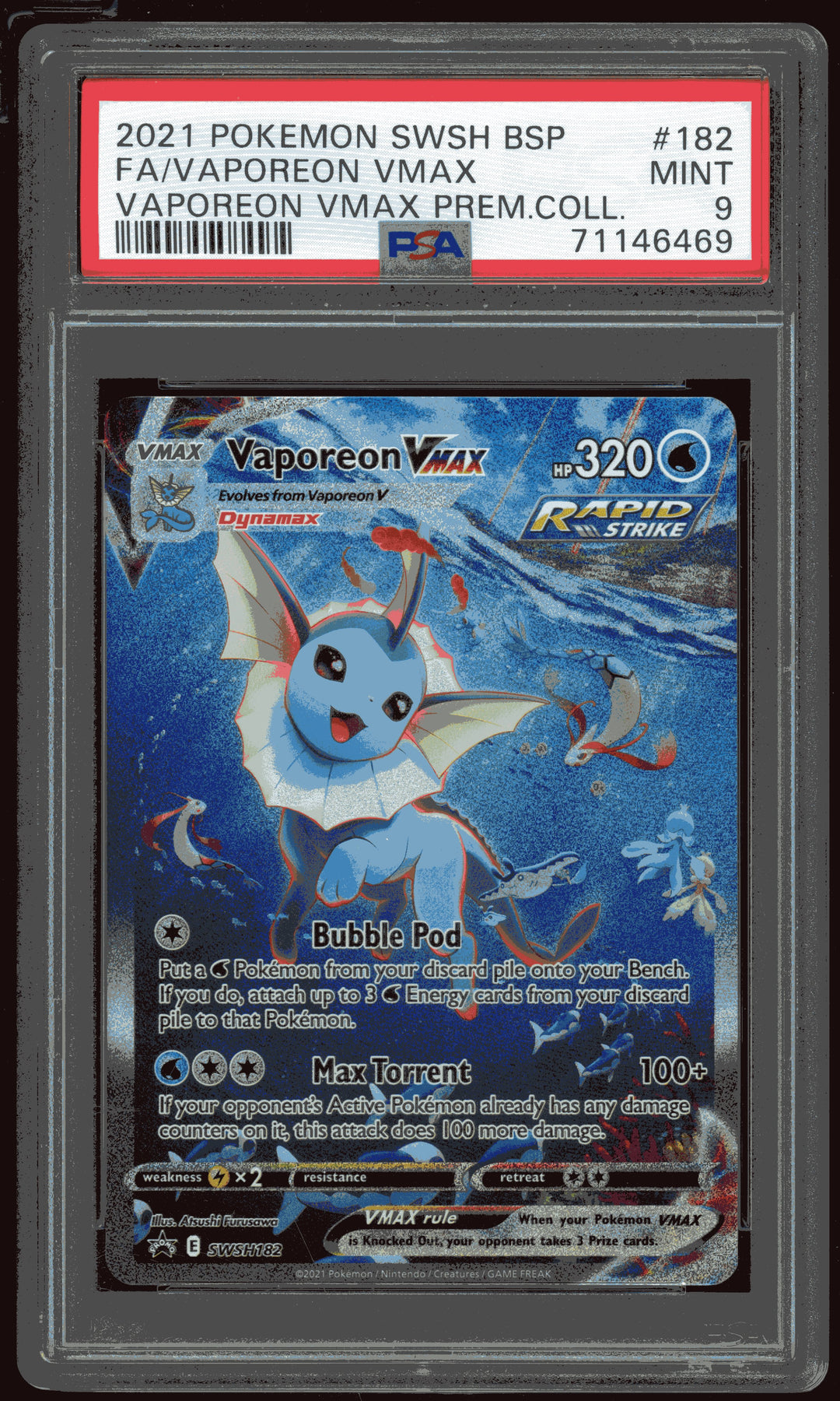 Vaporeon Vmax PSA 9 (Promo)