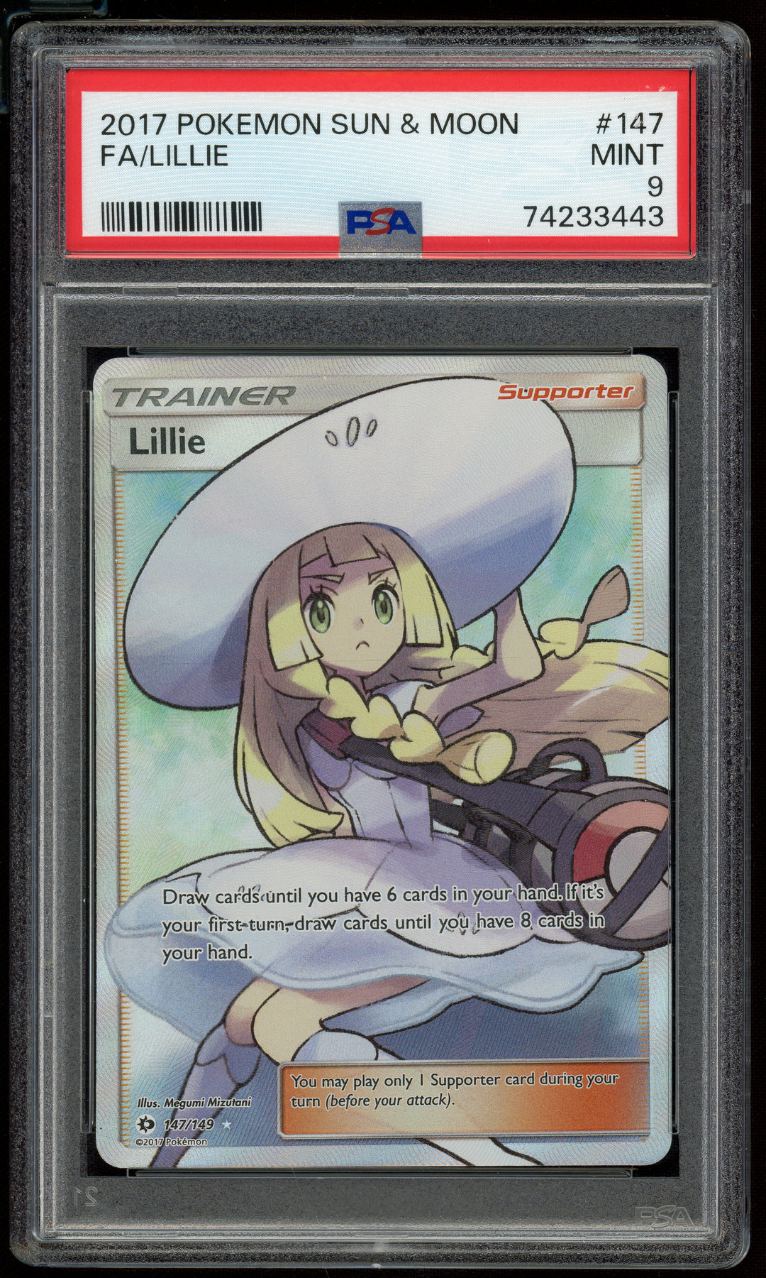 Lillie PSA 9 (FA Sun & Moon)