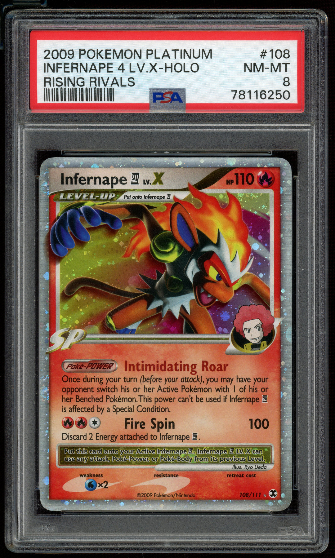 Infernape Lv X PSA 8 (Rising Rivals)