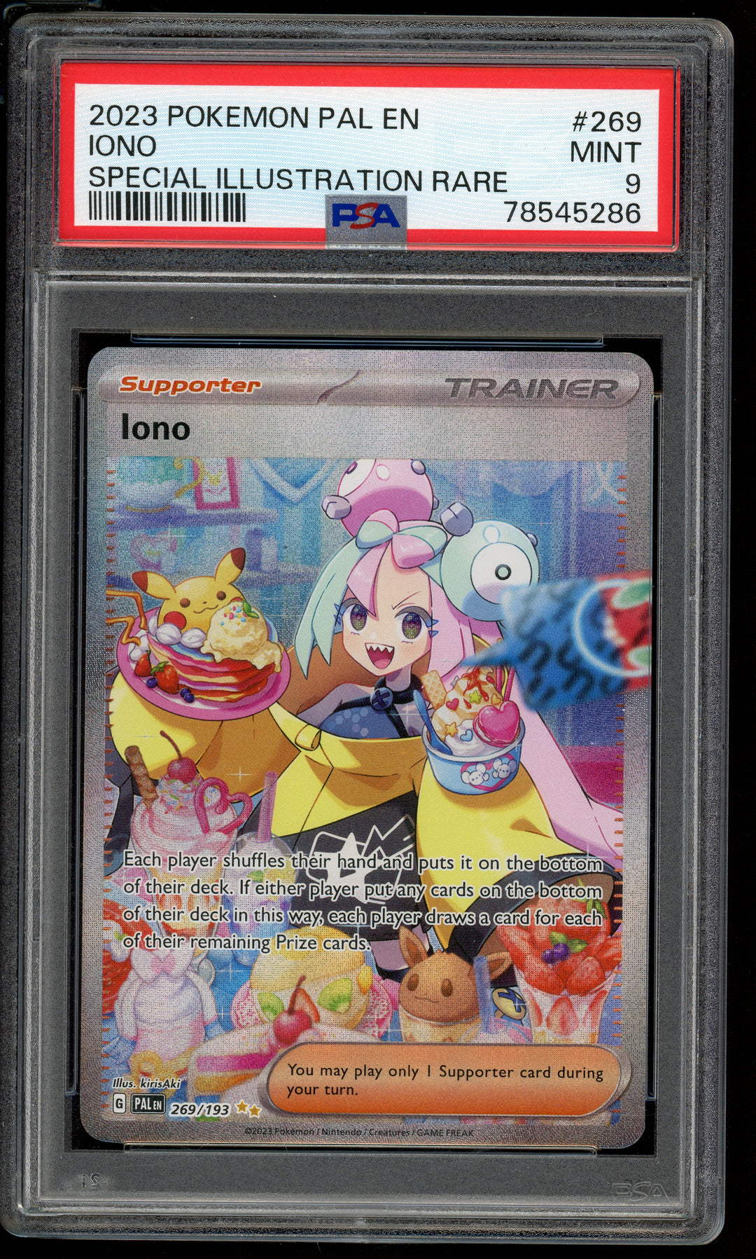 Iono PSA 9 (SIR Paldea Evolved)