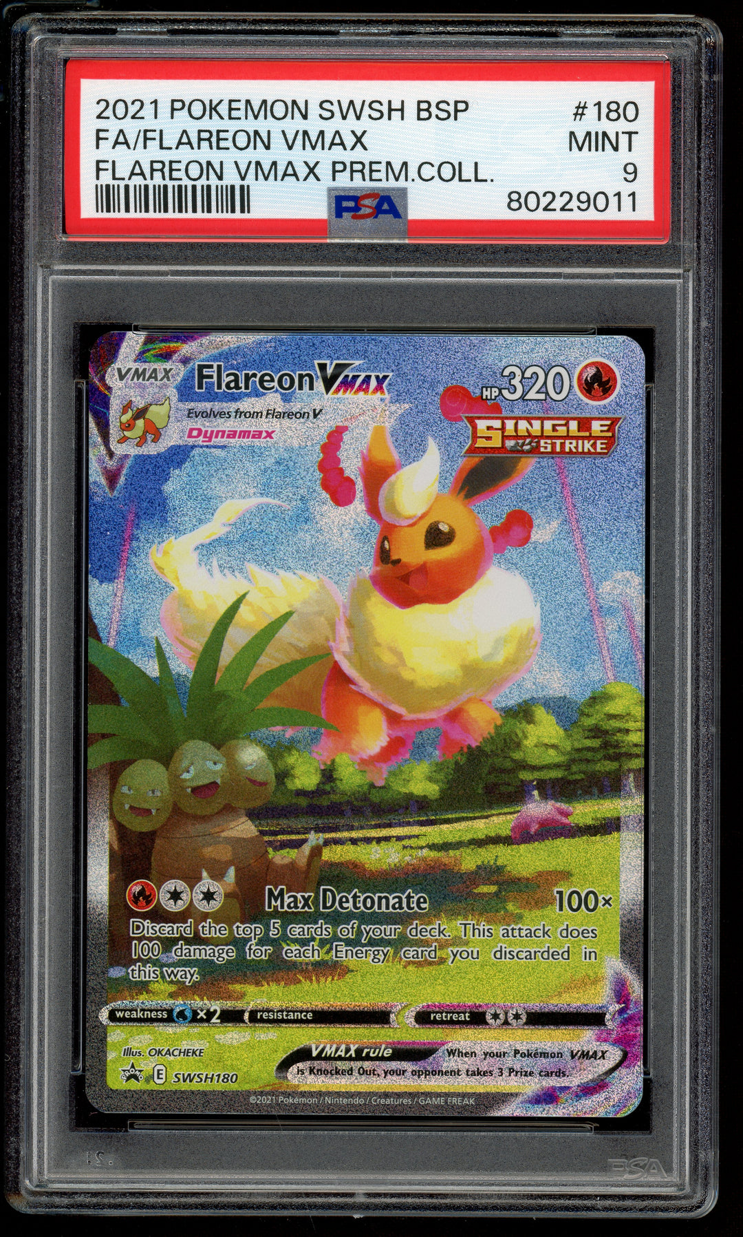 Flareon Vmax PSA 9 (Promo)