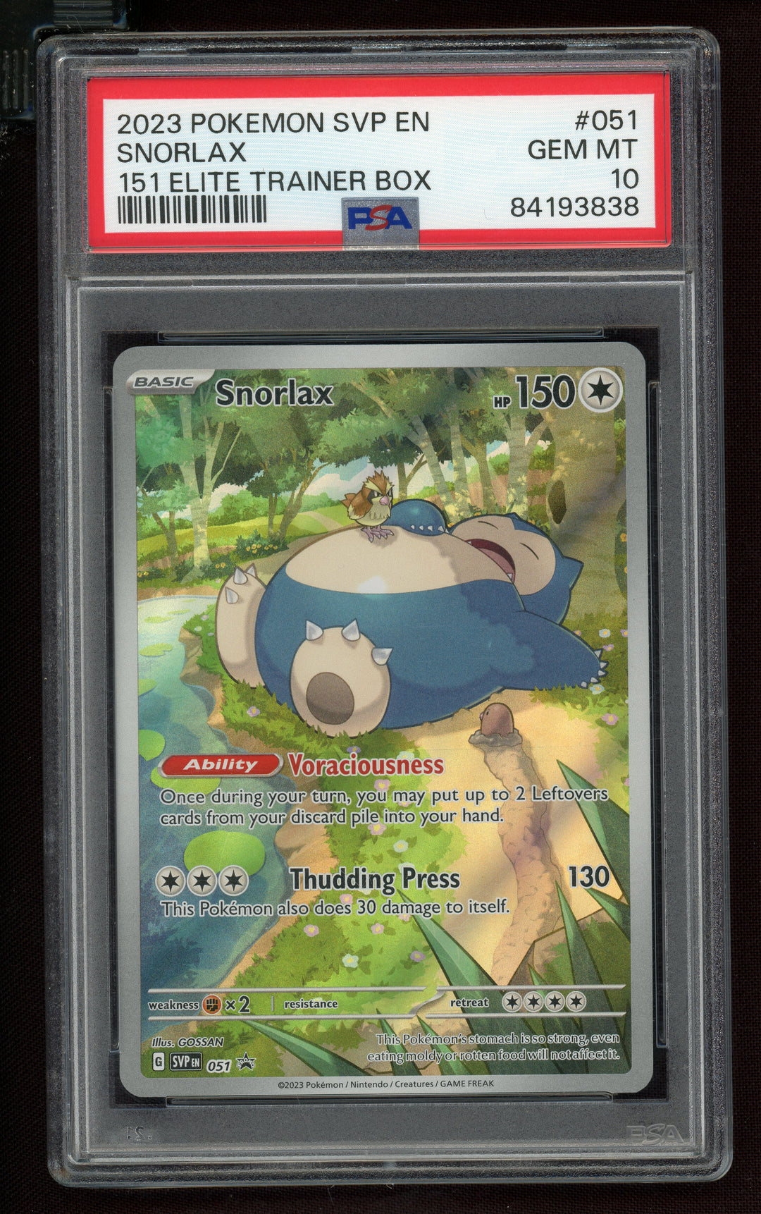 Snorlax PSA 10 (151 Promo)