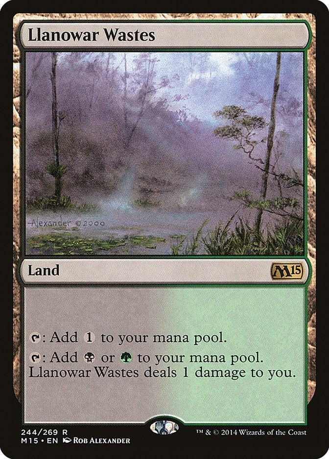 Llanowar Wastes (244) [M15]